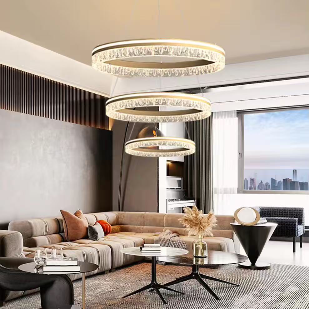 Interior Design Remote - Amerikaanse stijl Design LED-kristallen kroonluchter glans