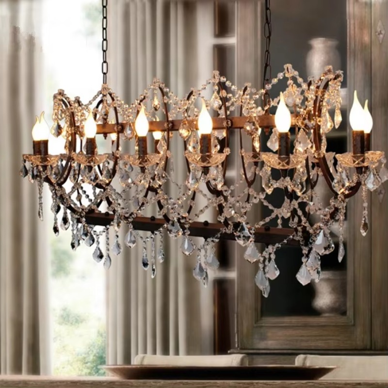 Kristallen kroonluchter indust - Interior Design Industrial Style recensie en prijs