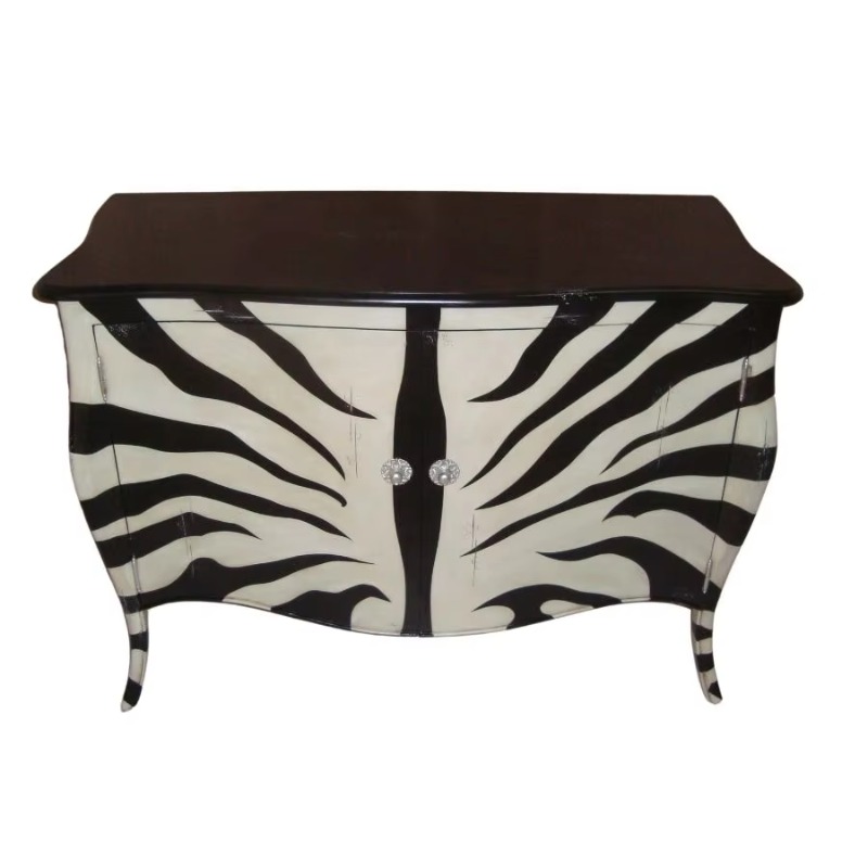 Zwart-wit zebra-geschilderd di - Interior Design Monochrome recensie en prijs