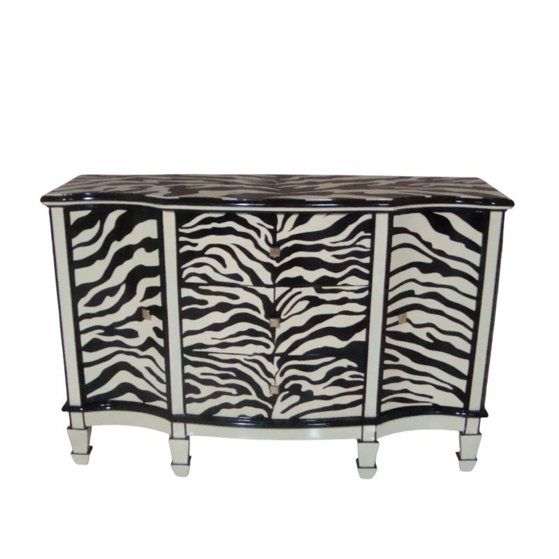 Zebra-geschilderde keukenkast  - Interior Design Monochrome recensie en prijs