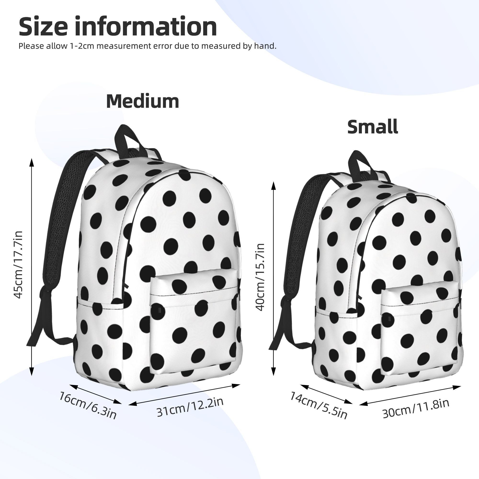 Monochroom Polka Dot Rugzak Re - Interior Design Monochrome recensie en prijs