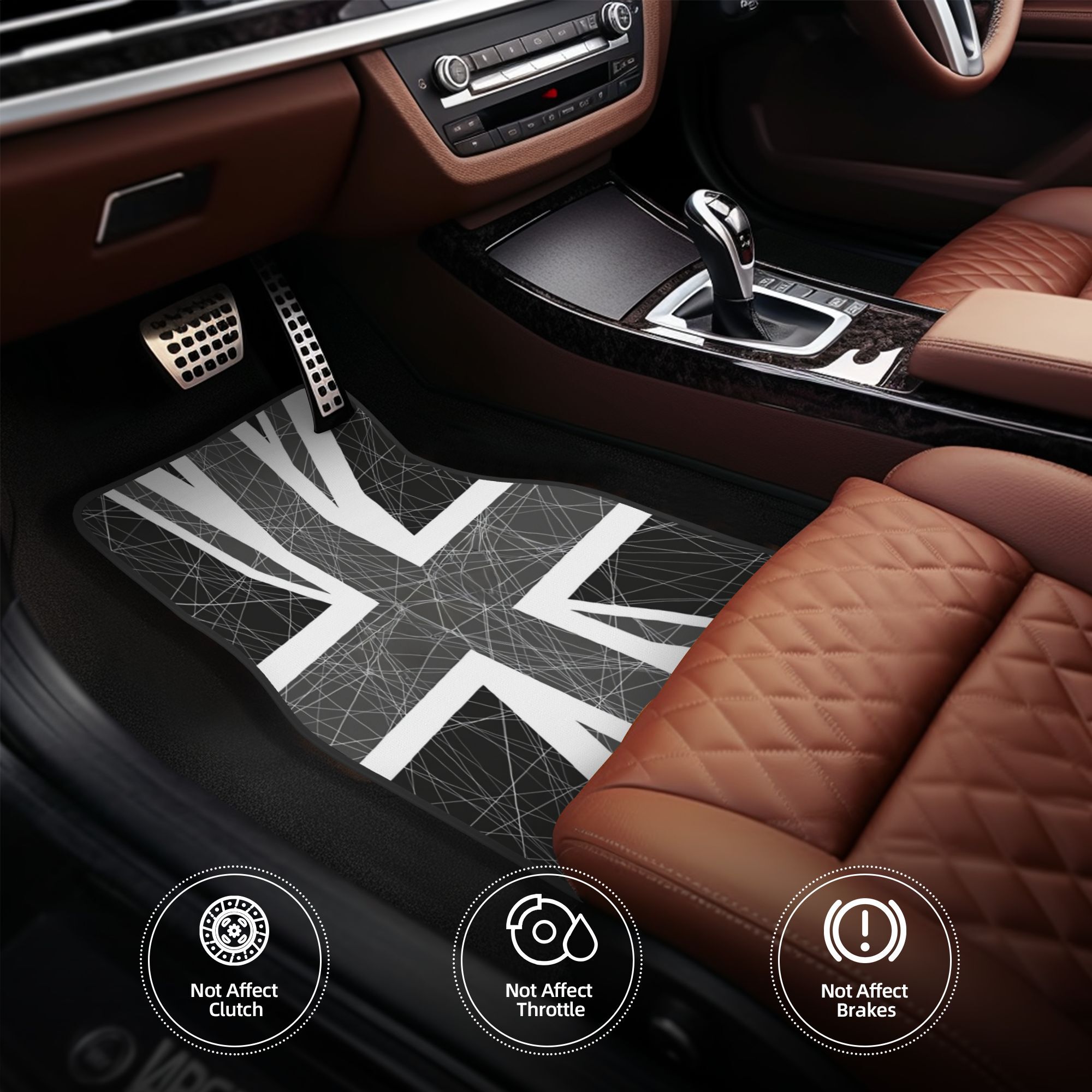 4 stuks monochrome Union Jack  - Interior Design Monochrome recensie en prijs