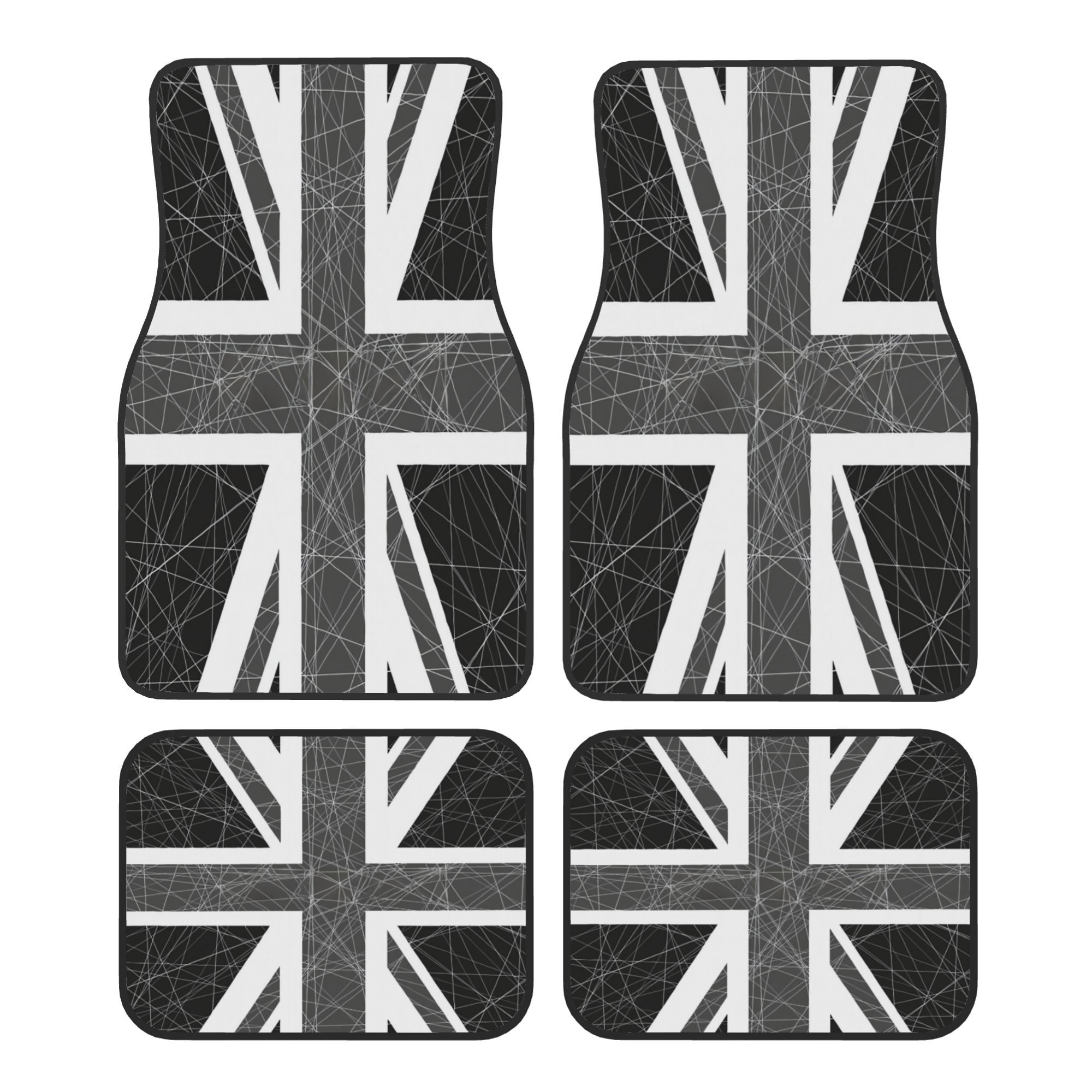 4 stuks monochrome Union Jack  - Interior Design Monochrome recensie en prijs