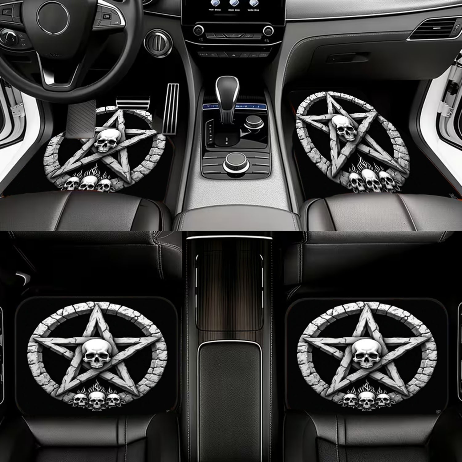 Autovloermatten 4 stuks, sched - Interior Design Monochrome recensie en prijs