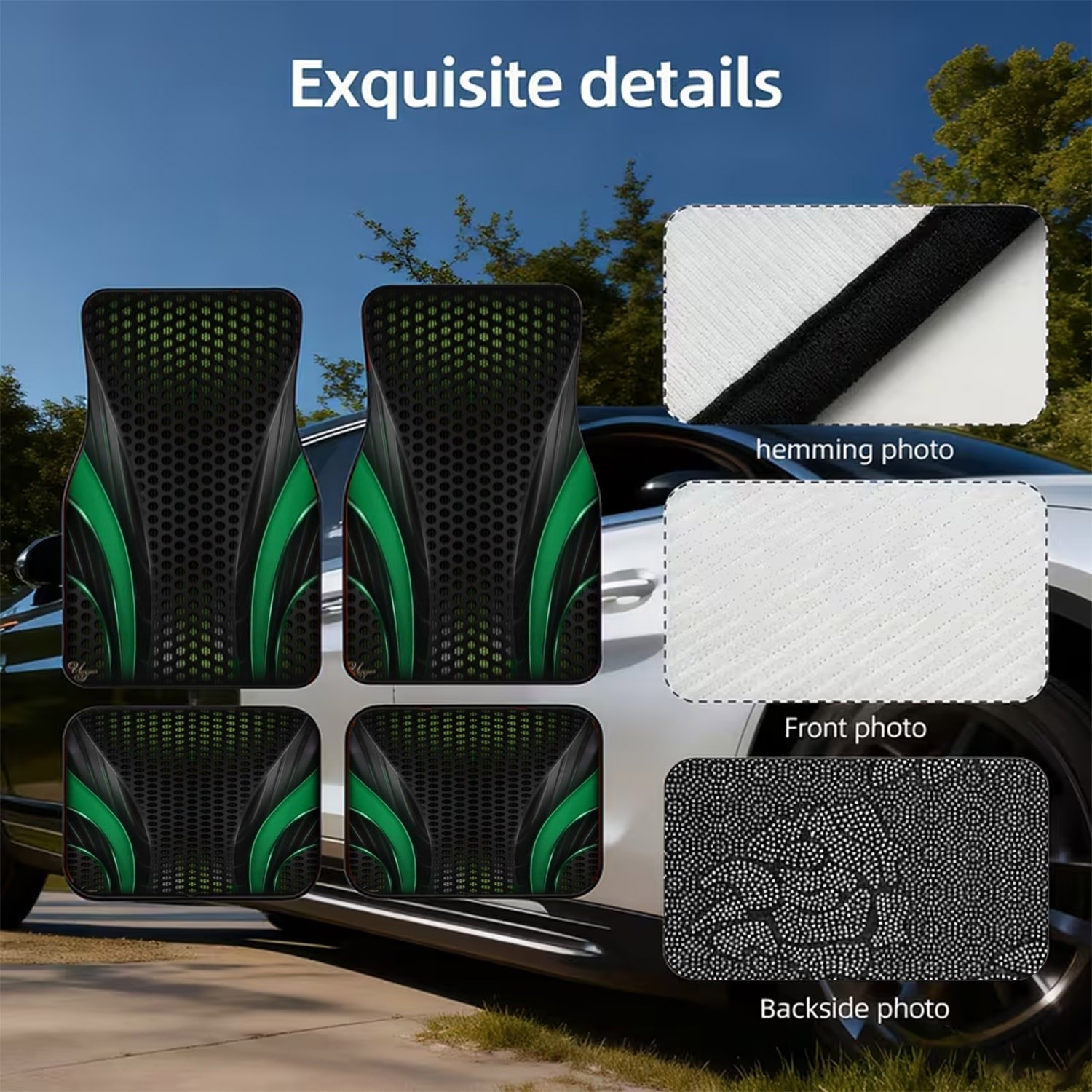 4 stuks futuristische groen-zw - Interior Design Tech recensie en prijs