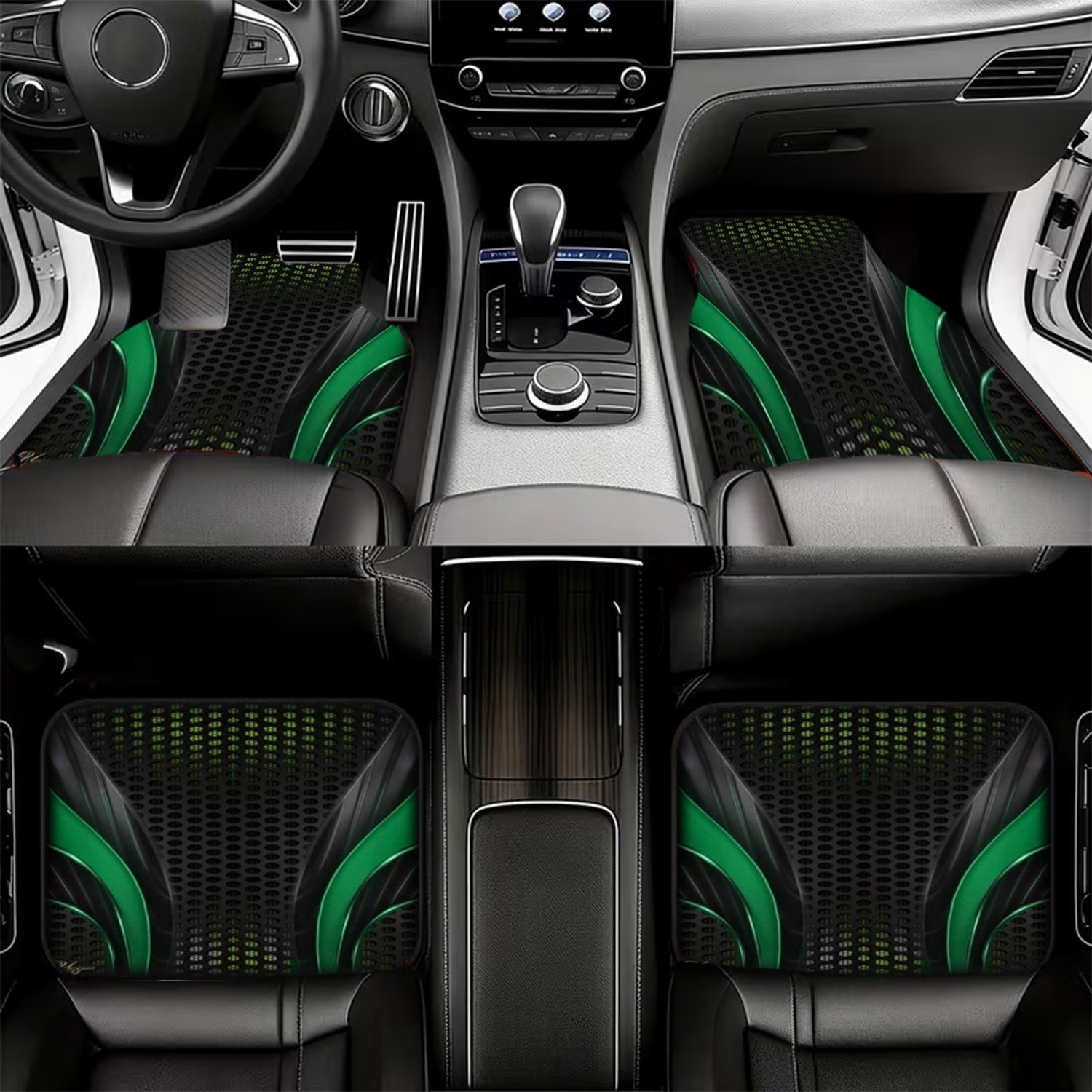 4 stuks futuristische groen-zw - Interior Design Tech recensie en prijs