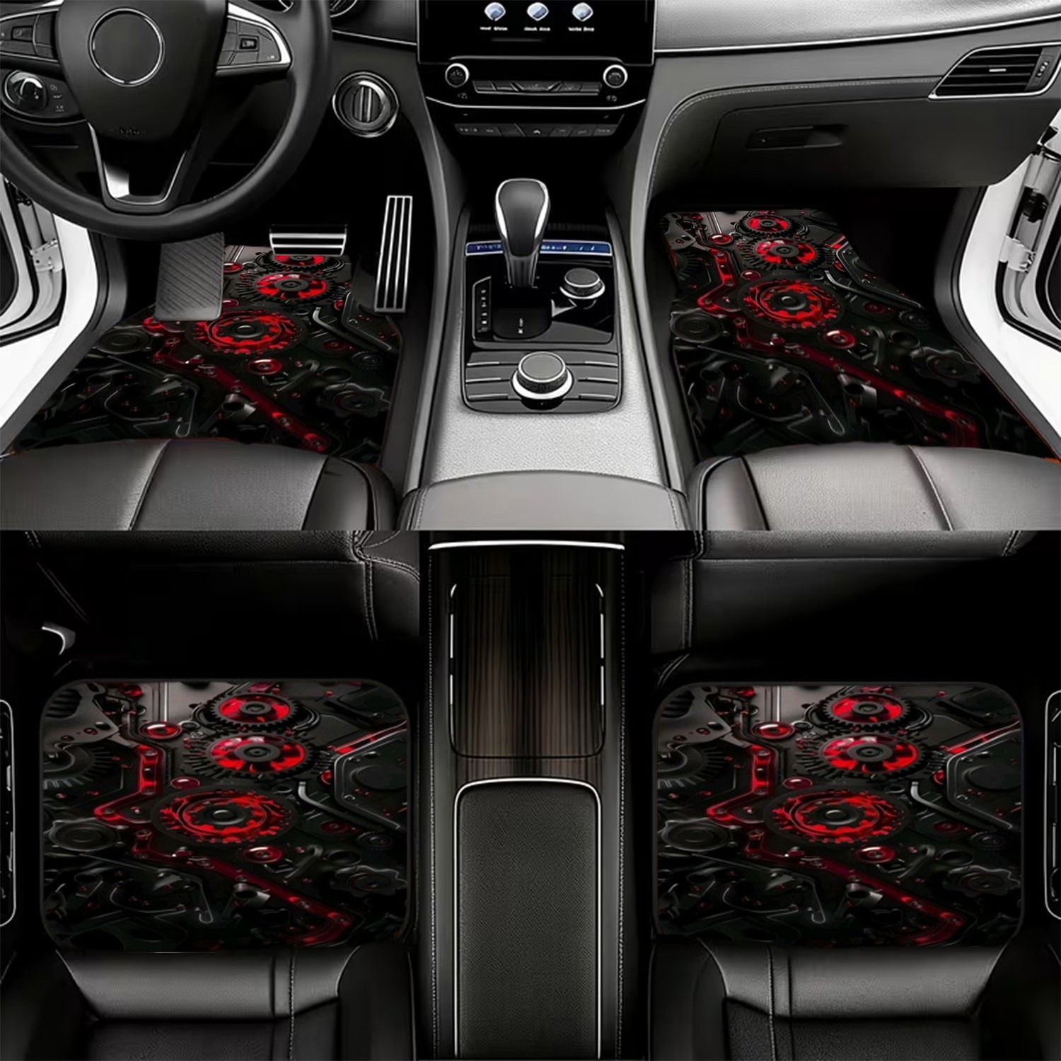 4-delige autovloermatten, futu - Interior Design Industrial Style recensie en prijs