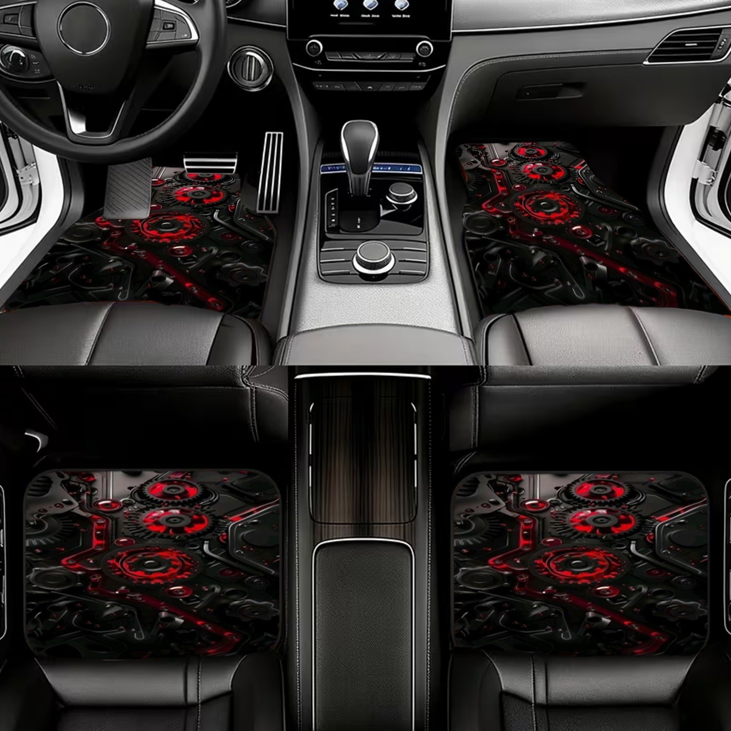 4-delige autovloermatten, futu - Interior Design Industrial Style recensie en prijs